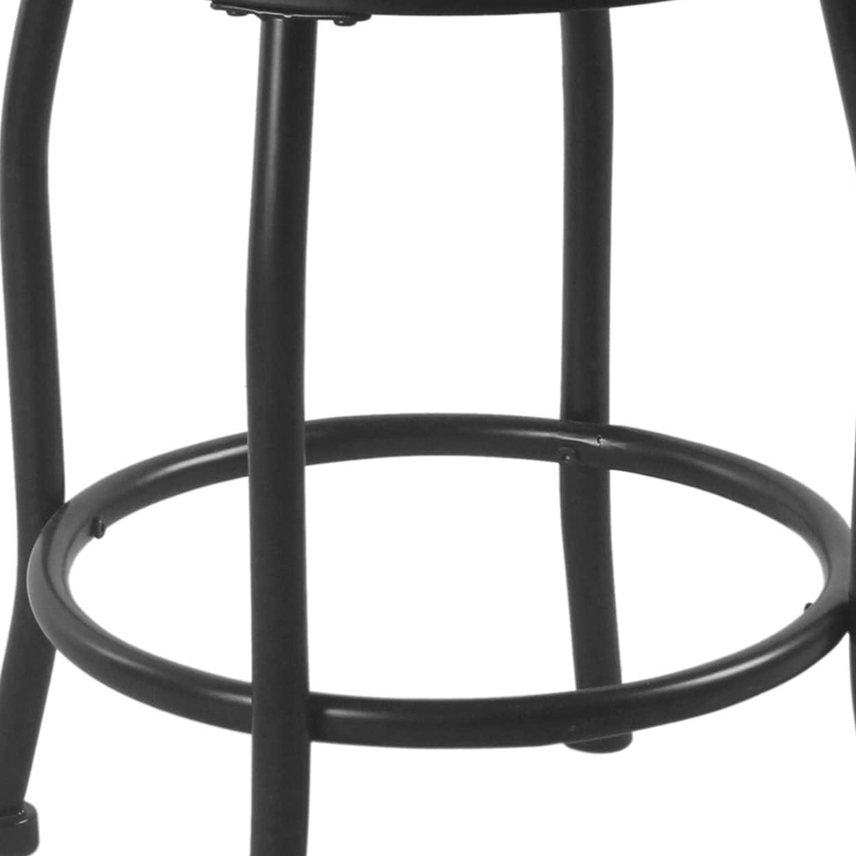 24" Swivel Counter Height Barstool with Metal Legs - HomePop