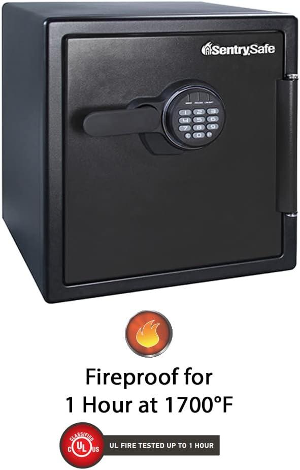 SentrySafe SFW123ES Water and Fire Resistant Safe with Digital Keypad Lock, 1.23 Cu. ft.