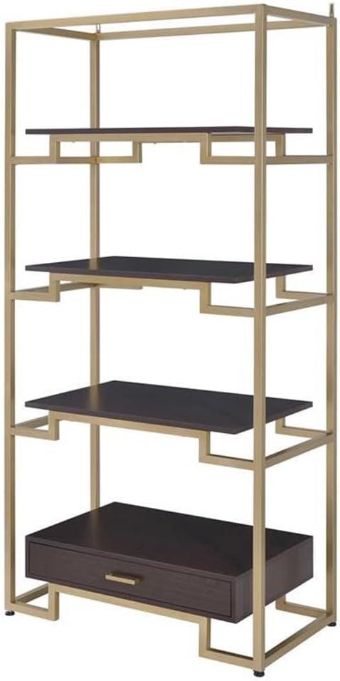 ACME Yumia Bookshelf in Gold