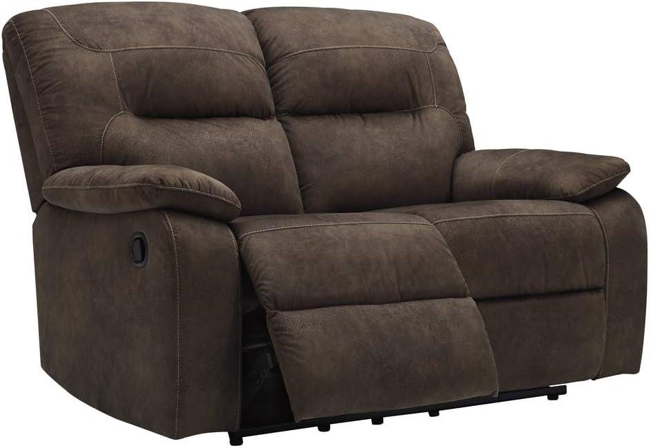 Signature Design by Ashley Bolzano Reclining Loveseat in Coffee