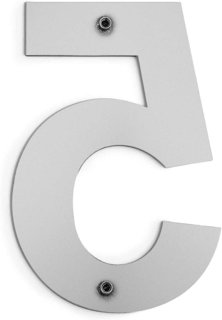 Barton Barton 6-Inch Floating Mount Steel House Number for Address Sign (Black)