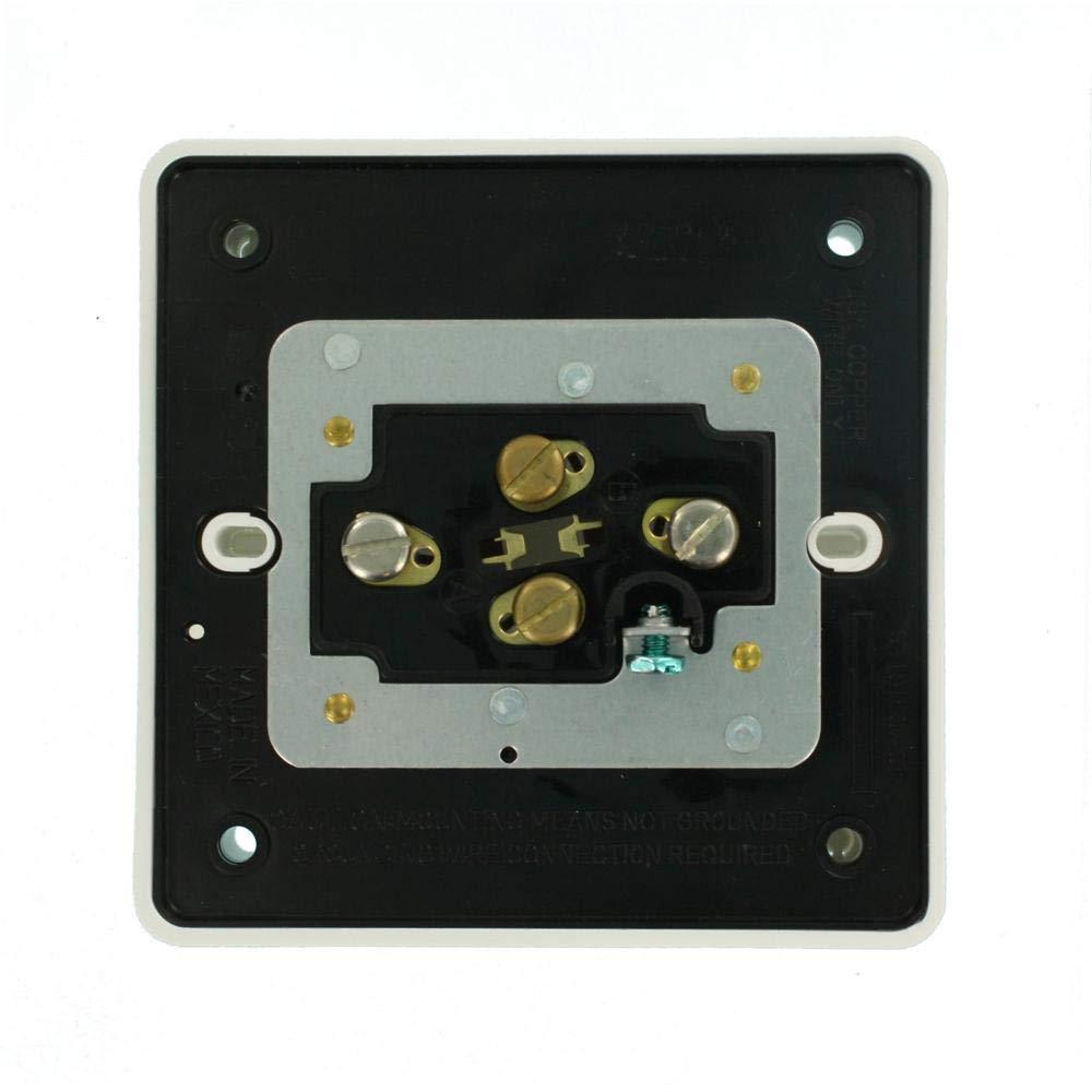 Leviton 21254-W 4-In-1 Quad Receptacle Industrial Grade 5-20R 20A 125V - White