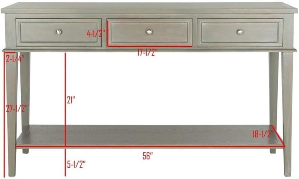 Manelin Console - AMH6641C - Gray - Safavieh Couture