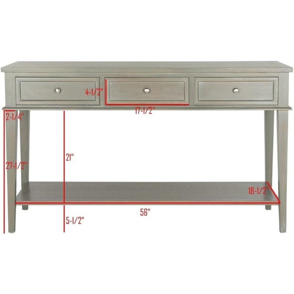 Manelin Console - AMH6641C - Gray - Safavieh Couture