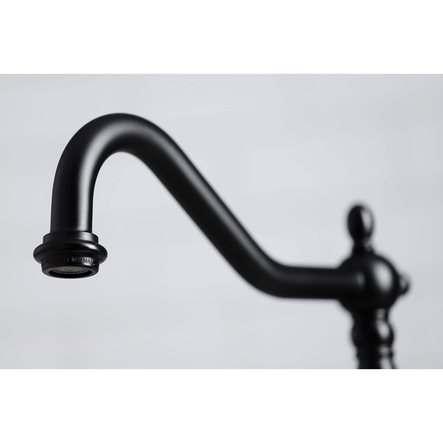 Kingston Brass Heritage Double-Handle Widespread Kitchen Faucet