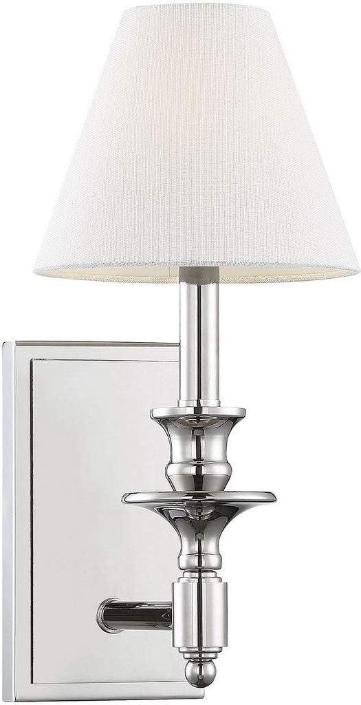 Savoy House Washburn 1 - Light Wall Light in  Polished Nickel