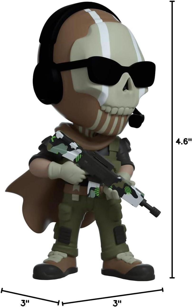 Youtooz Ghost 4.6" Vinyl Figure, Official Licensed Collectible Ghost from Call of Duty: Modern Warfare 2, Video Game Figure by Youtooz Modern Warfare 2 Collection