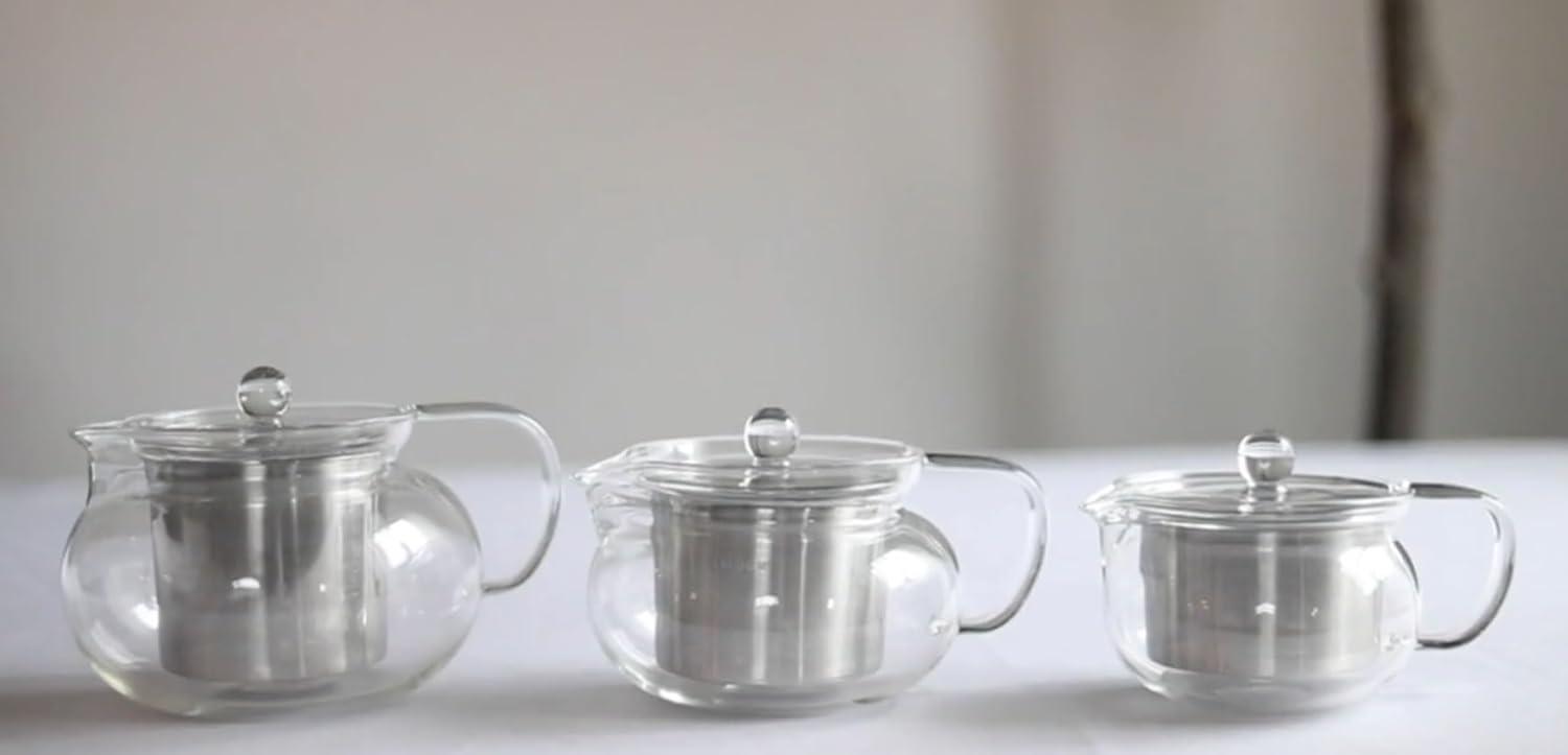 Teabloom 2-3 - CUP Clear Glass Dishwasher Safe Teapot