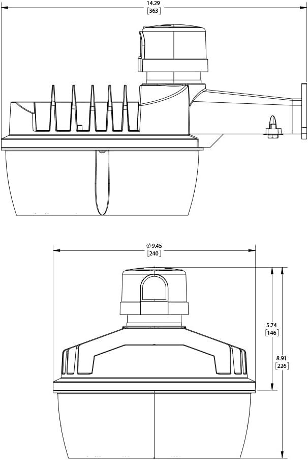 Halo Gray Dusk to Dawn LED Outdoor Area Light