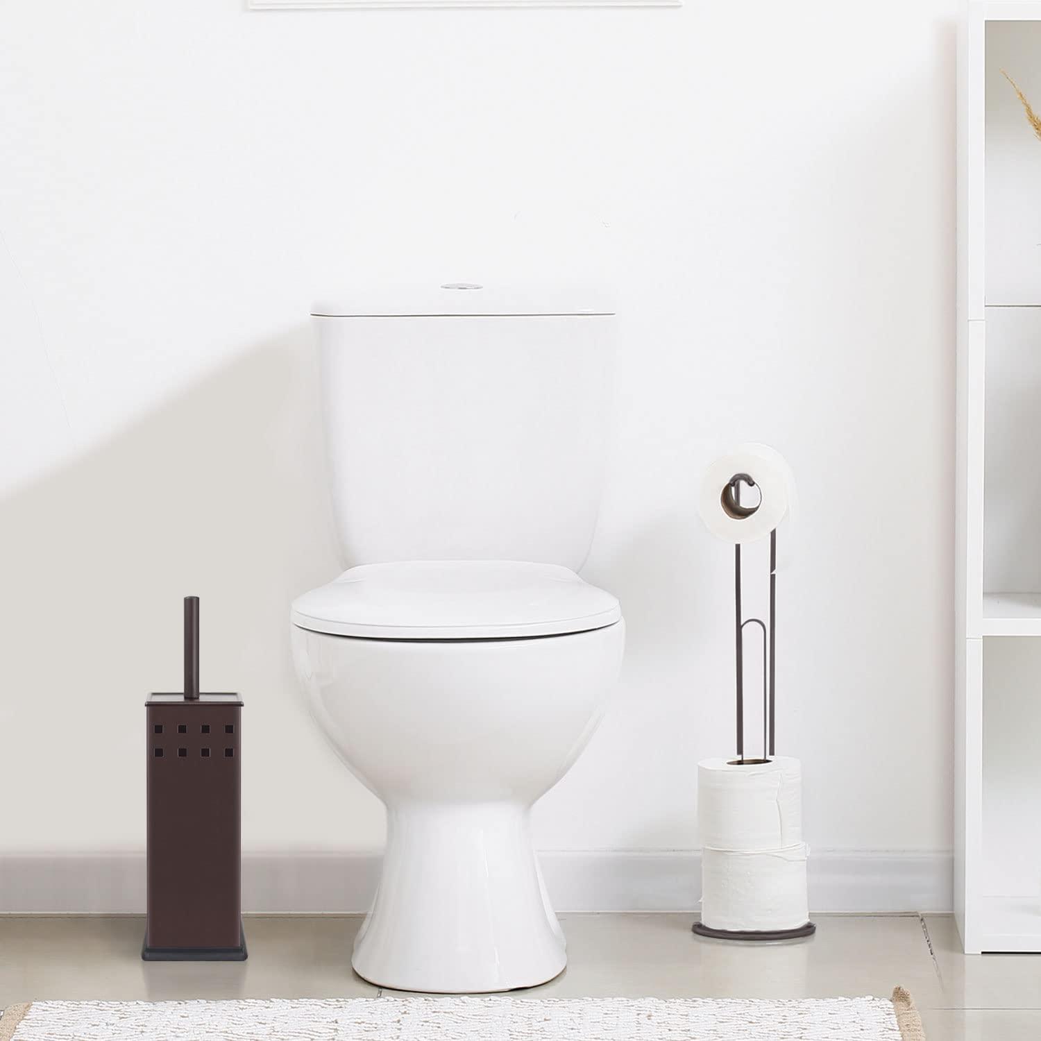 Blue Donuts Blue Donuts Metal Toilet Brush And Holder