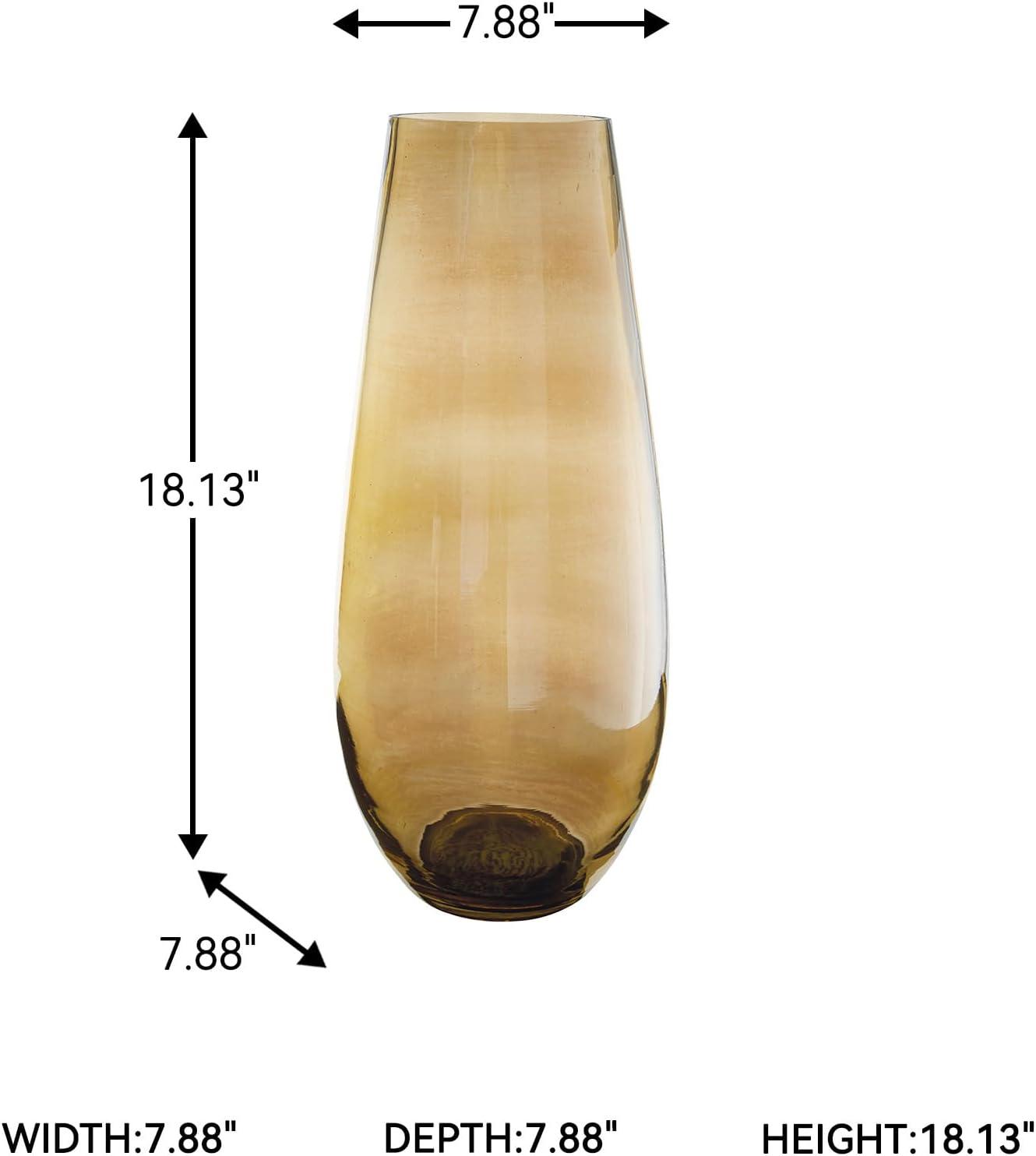 Signature Design by Ashley Rhettman 18" Glass Vase, Amber