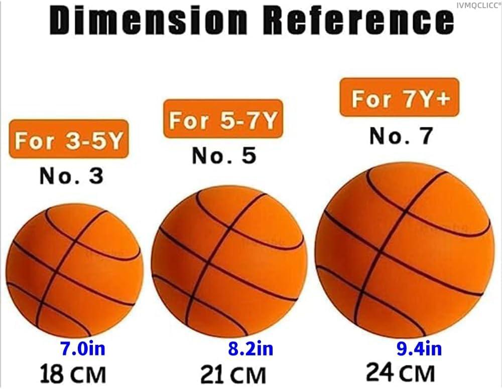Lingouzi Silent Basketball, Quiet Basketball Indoor, Uncoated High-Density Foam Ball, Mute Basketball,high-Resilience,Safe, Soft, and Lightweight