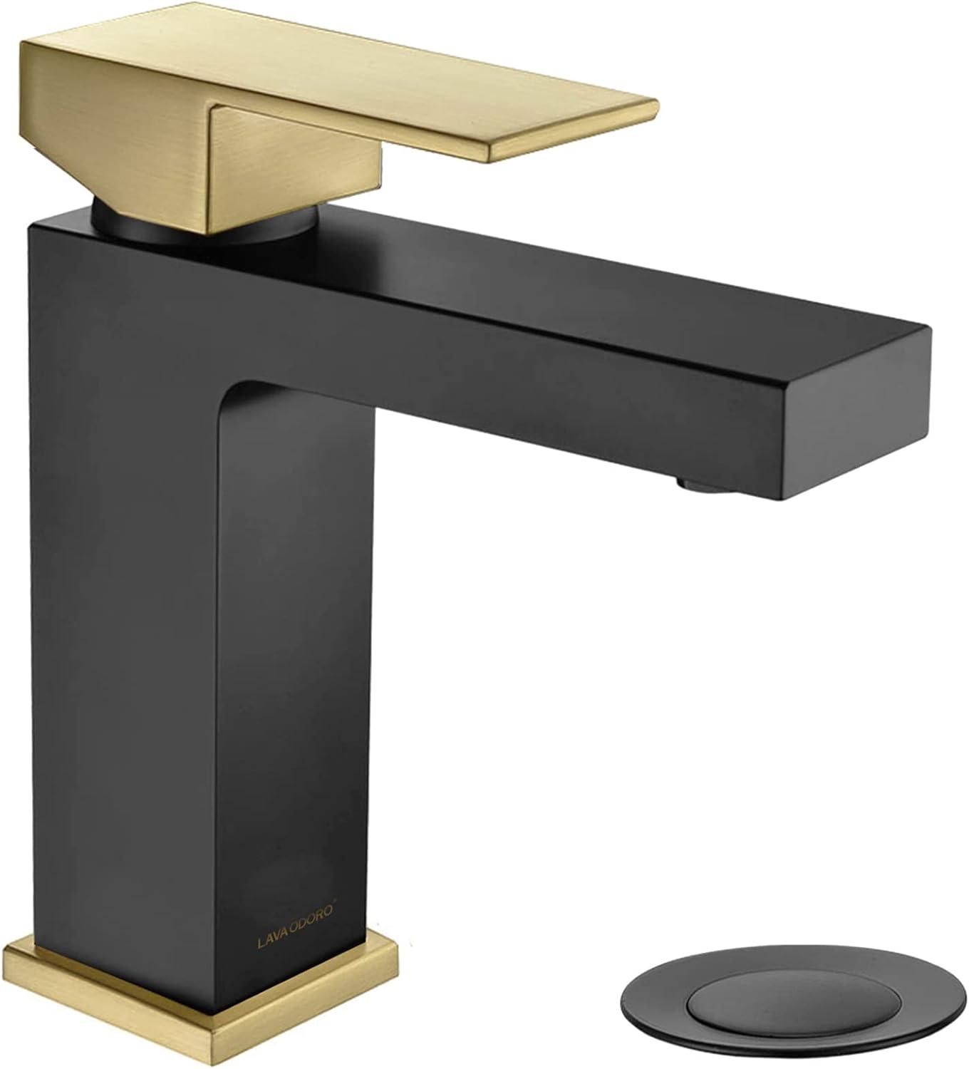 Single-handle Bathroom Faucet with Drain Assembly