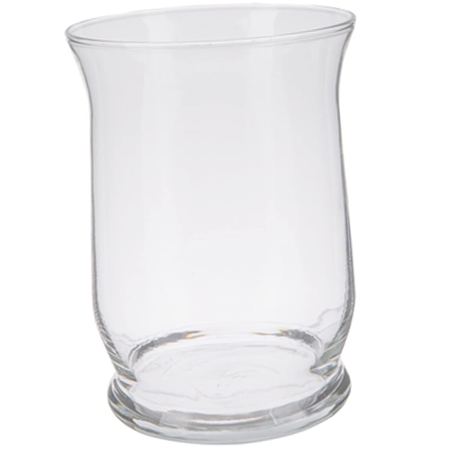Elegant 8" Clear Glass Square Pillar Candle Holder