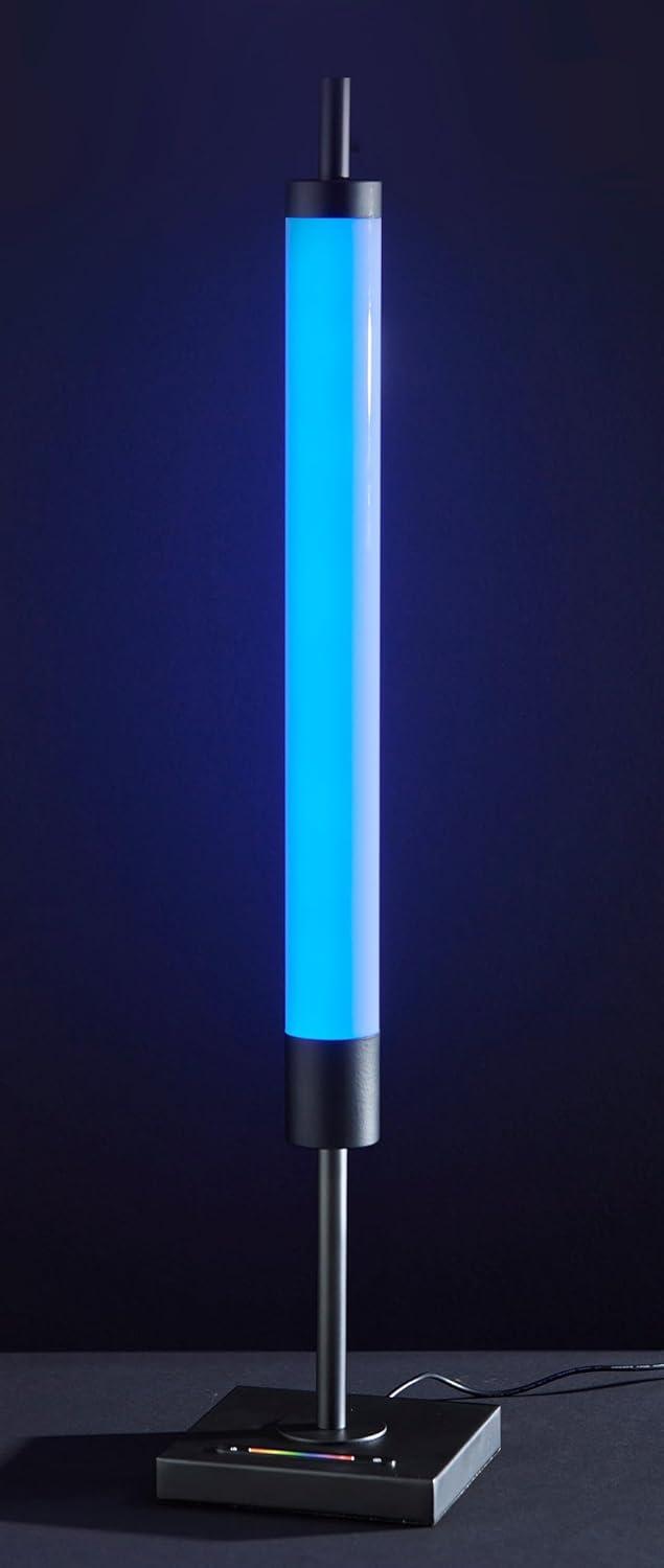 Collin LED Table Lamp Black with Touch Switch & RGB Spectrum - Adesso