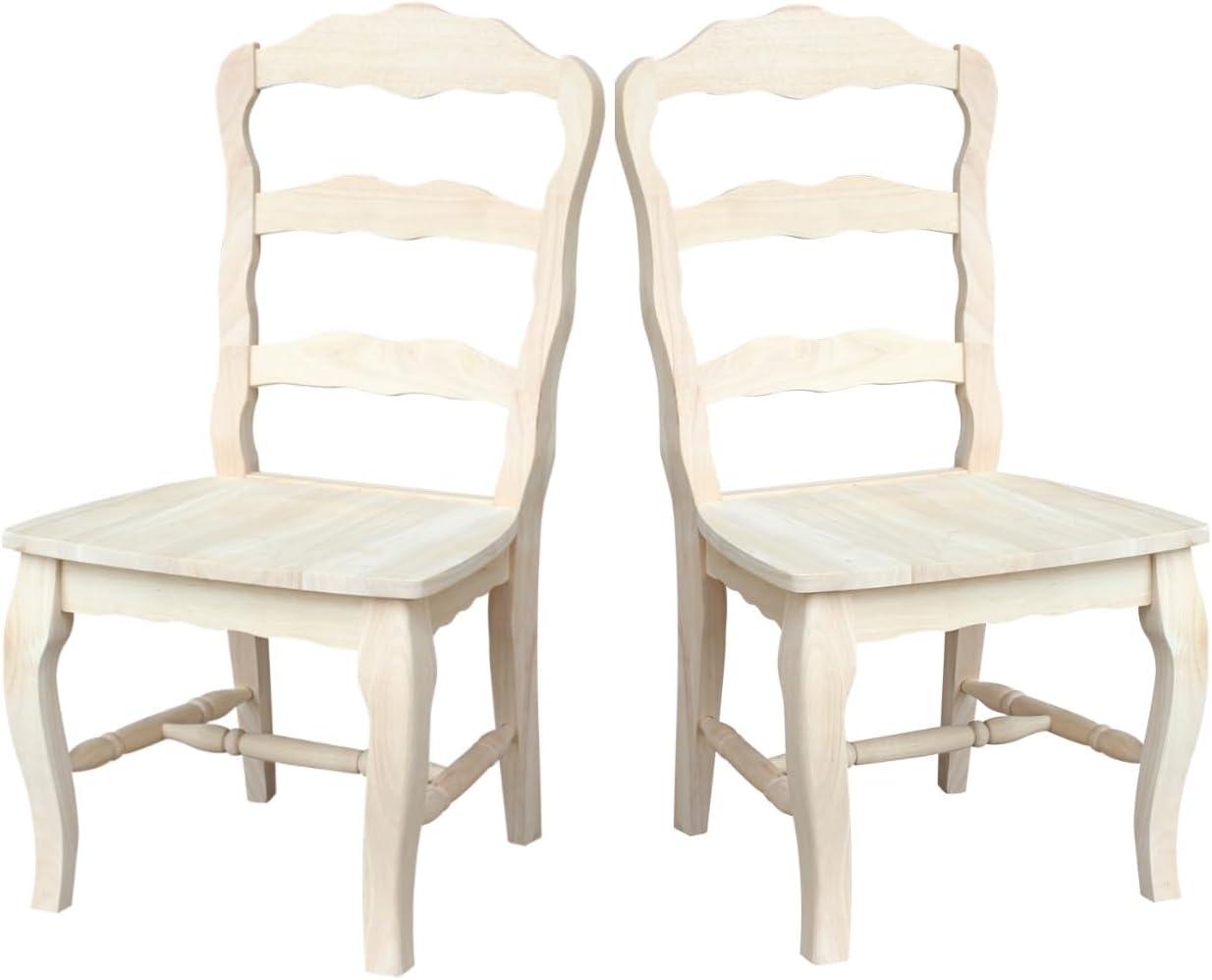 Ophelia & Co. Iademarco 18'' H Solid Wood Side Chair (Set of 2)