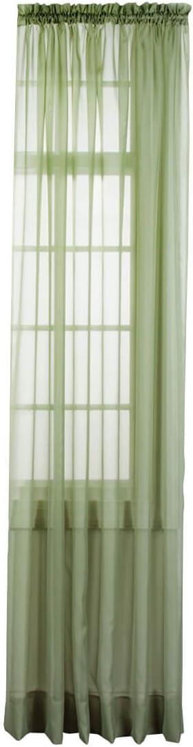 Stylemaster Elegance Sheer Voile Panel, 60" x 84", Sage