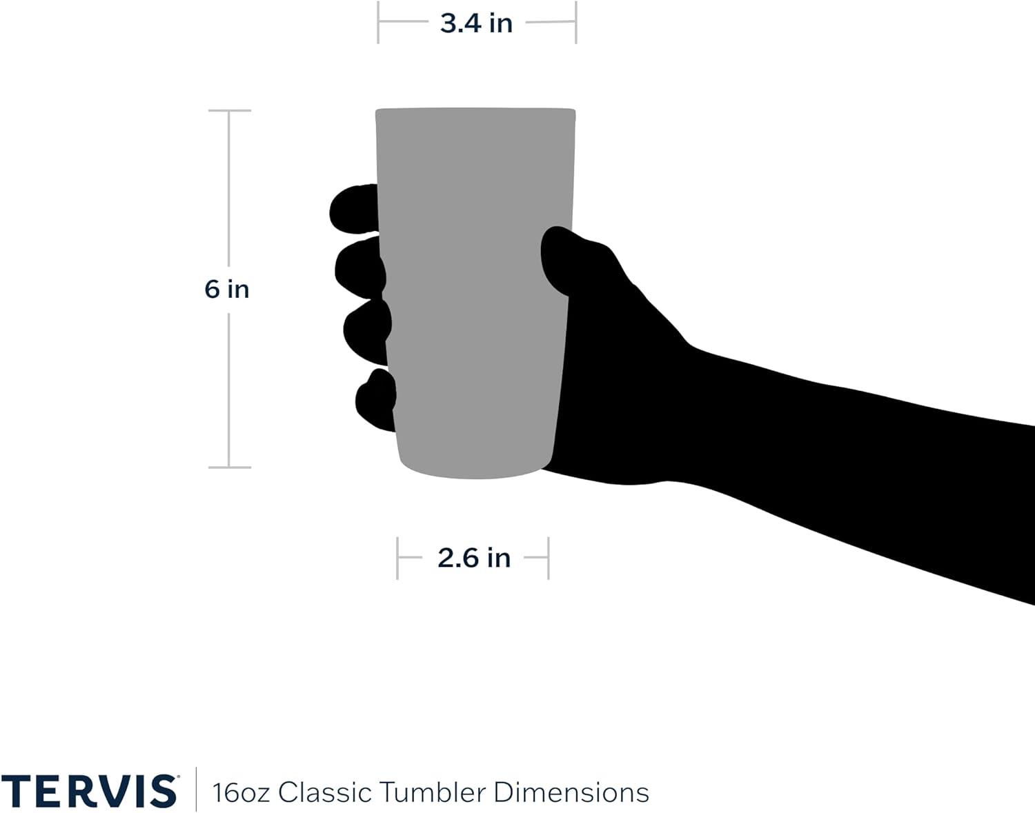 Assorted Nature Clear Double-Walled Insulated Travel Tumblers, 16oz - 4pk