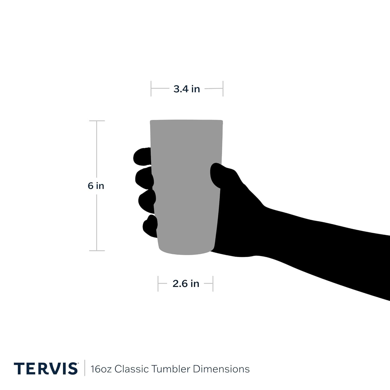 Assorted Nature Clear Double-Walled Insulated Travel Tumblers, 16oz - 4pk