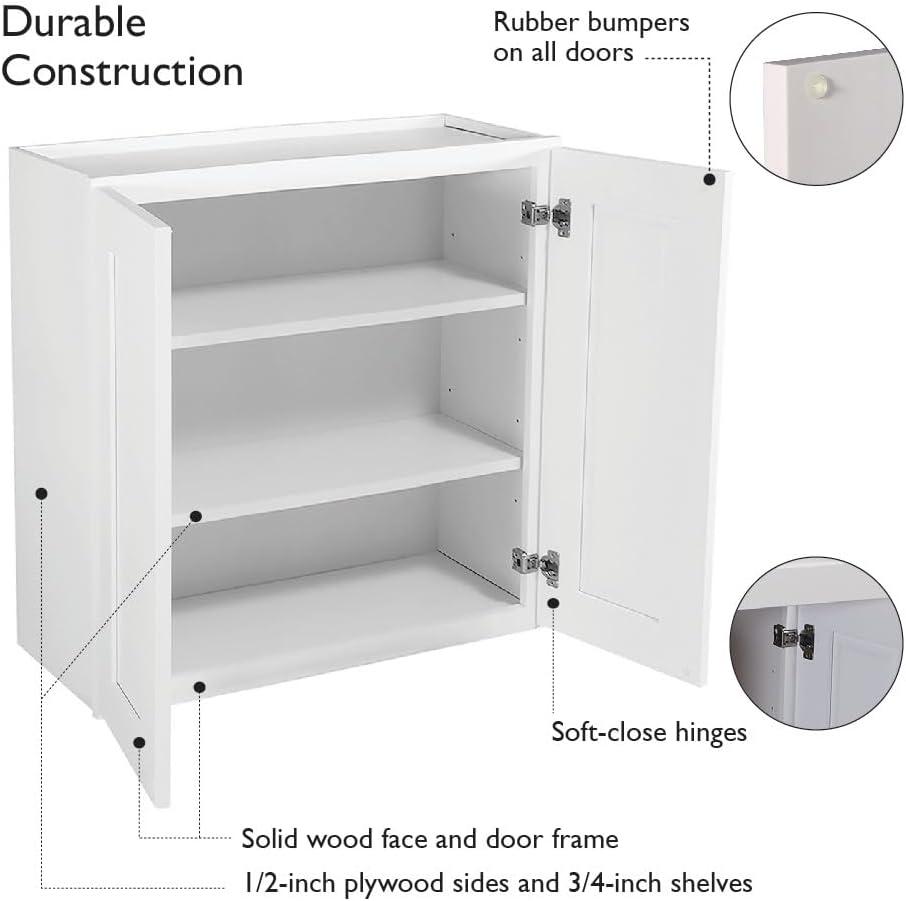 Design House Brookings Wall Cabinet in Espresso, 9-inch by 36-inch by 12-inch