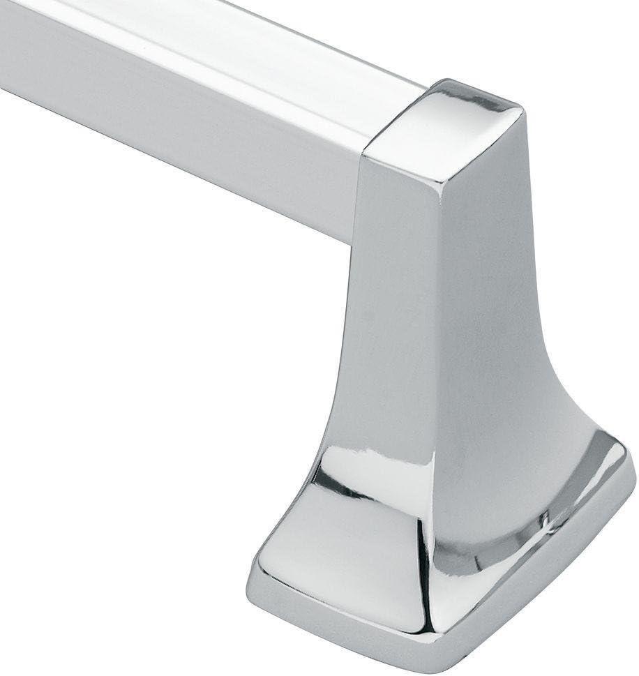 Moen 2230 Towel Bar, 30 in L Rod, Aluminum, Chrome, Surface Mounting