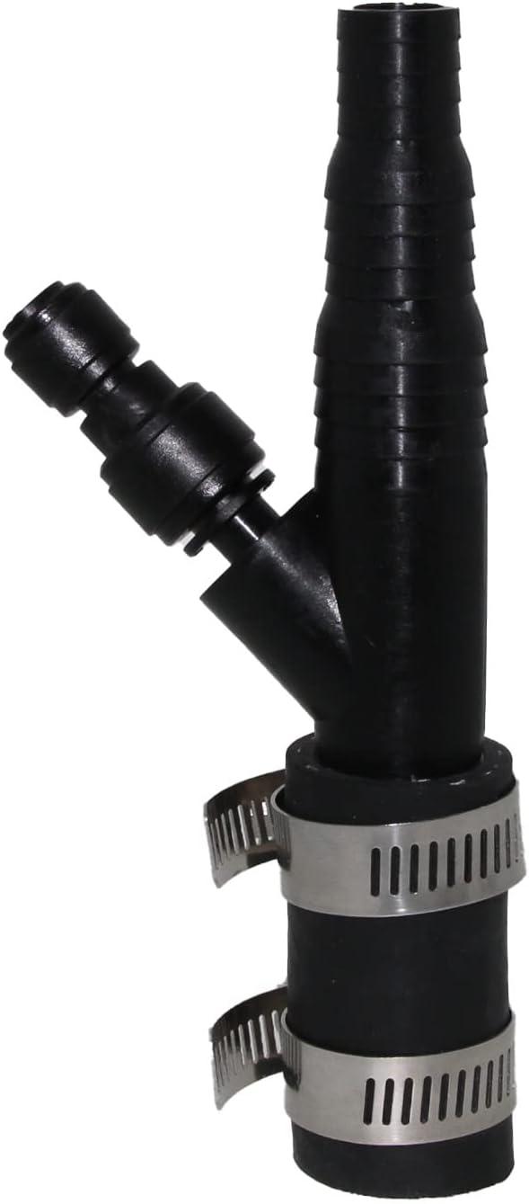 Neo-Pure Universal Garbage Disposal Drain Line Adapter (DLA) With 3/8 - inch Quick Connect Fitting and up to 7/8 - inch fitting for a Dishwasher