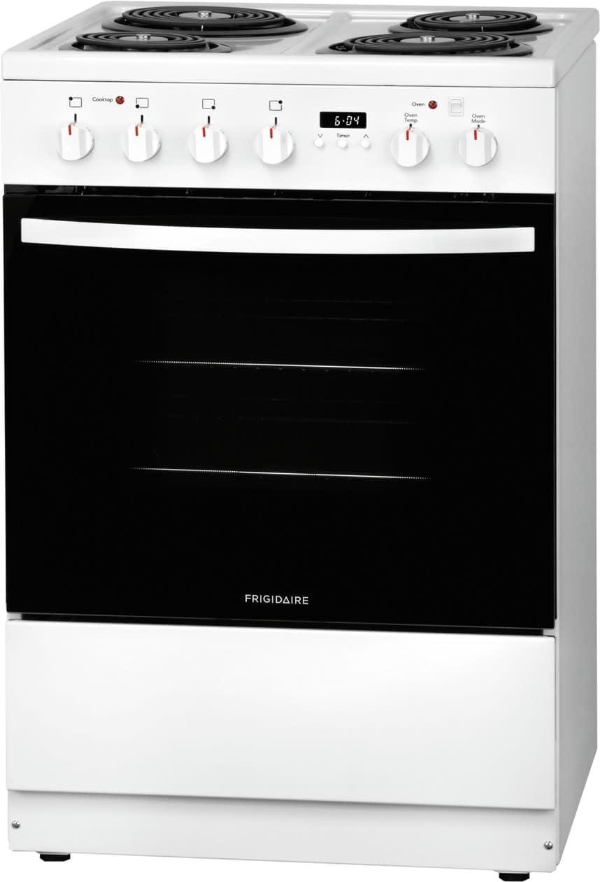 FRIGIDAIRE FFEH2422UW 24" freestanding coil electric range