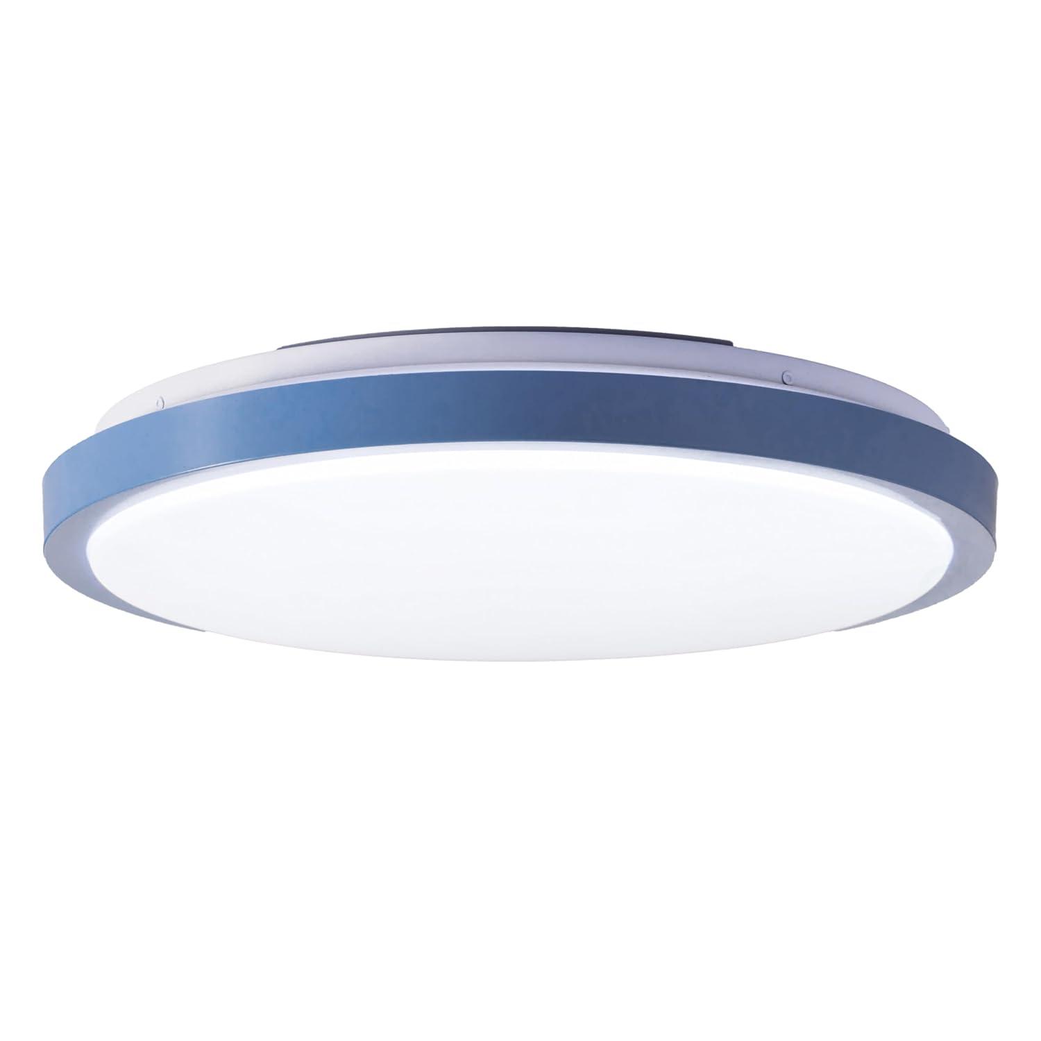 LED Ceiling Light Fixture Flush Mount Lighting, 6500K 30,000 Hour Lifetime 15 in. Blue 36W