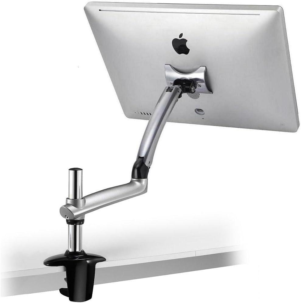 Silver Adjustable Aluminium Desk Mount for Apple Monitors