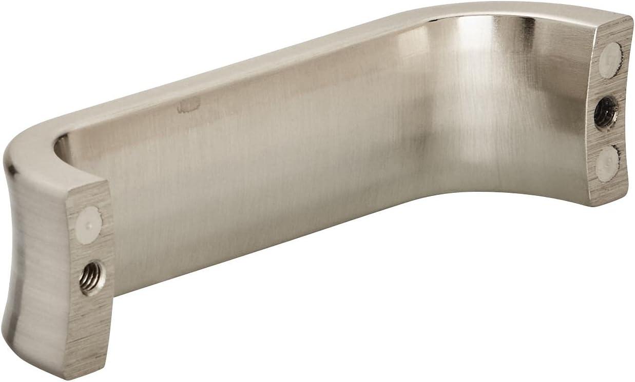 Brushed Nickel Modern Cabinet Pull with Mounting Hardware