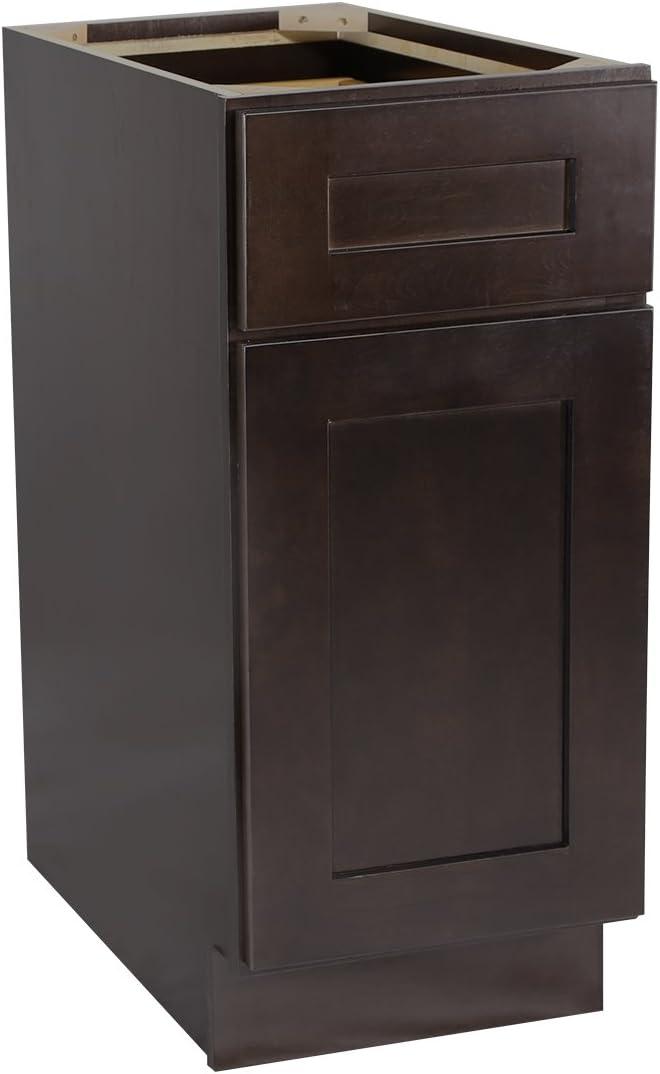 Design House Brookings Unassembled (Ready-to-Assemble) Shaker Base Kitchen Cabinet B12 34.5" H, Espresso
