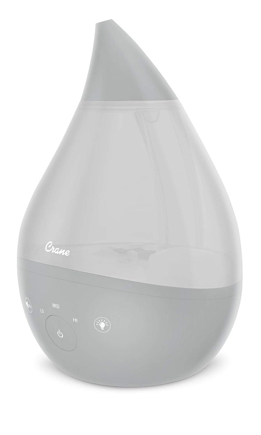 Crane USA Drop 2.0 , 4-in-1 Cool-Mist Humidifier with Aroma Tray & Sound Machine