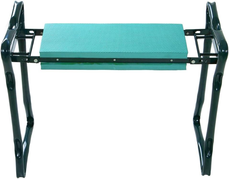 Green Steel Padded Garden Kneeler and Seat