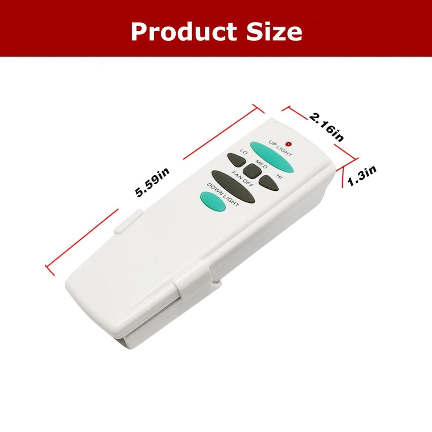 Hampton Bay UC7078T Replacement for Ceiling Fan Remote UC7078T with Up Down Light, L3H2010FANHD Fan-HD Fan-HD6 (Remote Only)