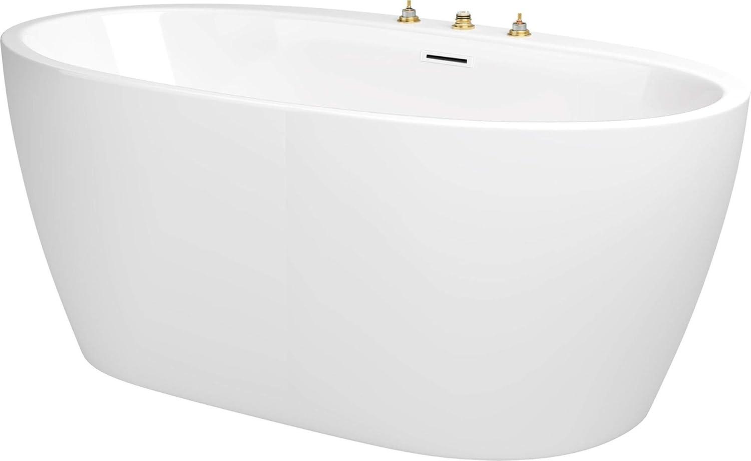 59'' x 31.5'' Freestanding Soaking Acrylic Bathtub