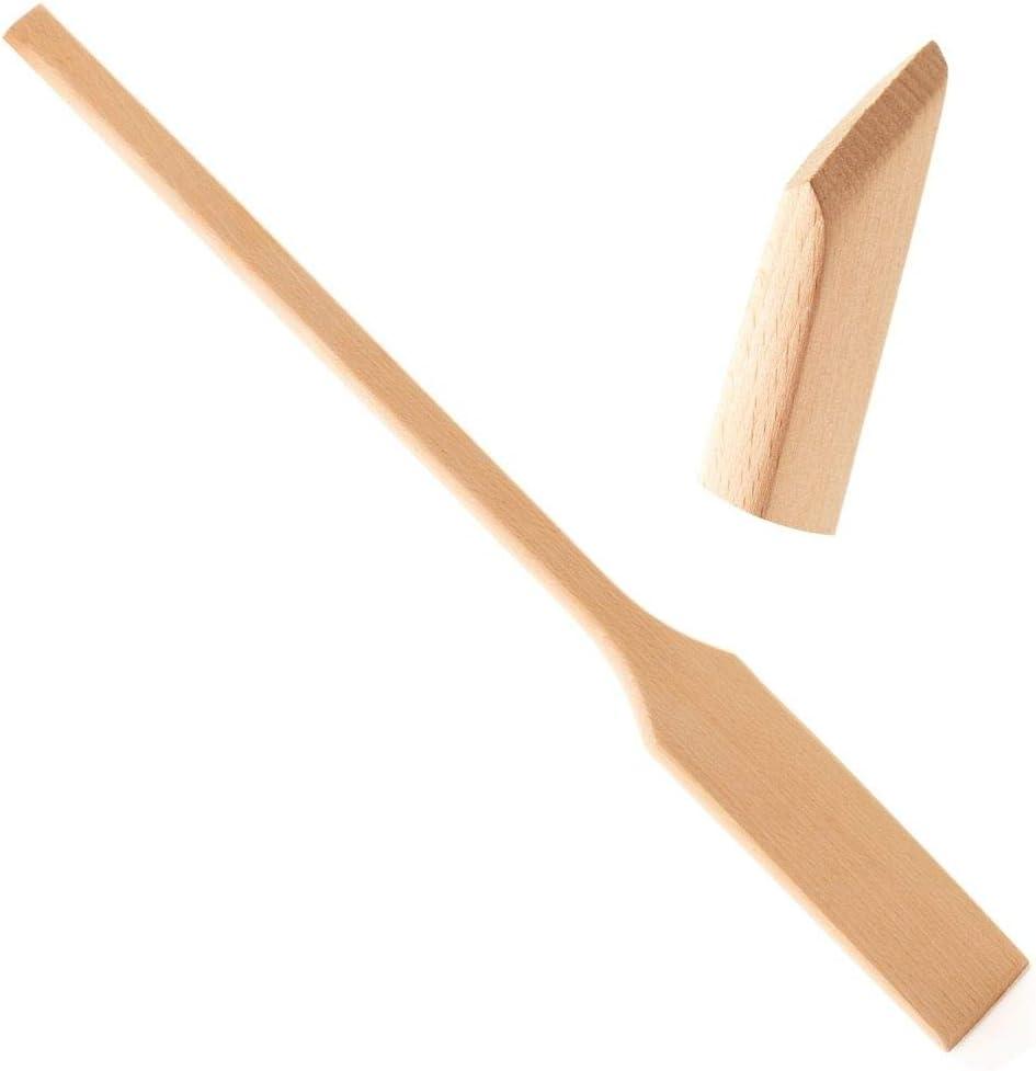 Extra Long Beech Wood Cooking Paddle for Large Pots