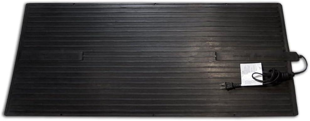 Cozy Products 16"X36" Electra Floor Heating Mat: Indoor Electric Heated Rubber Mat, Black, 6ft Cord
