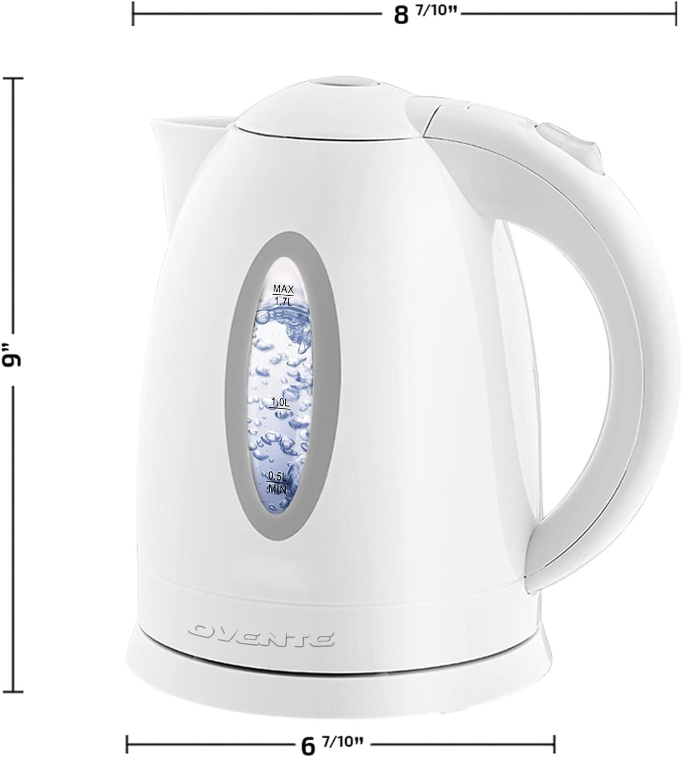 Ovente OVENTE 1.7 qt. Plastic Electric Tea Kettle