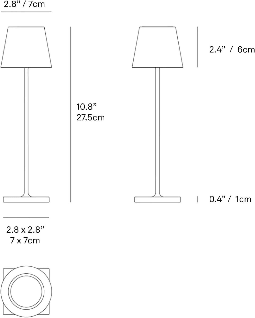 Sand Cordless Touch Control Outdoor LED Table Lamp