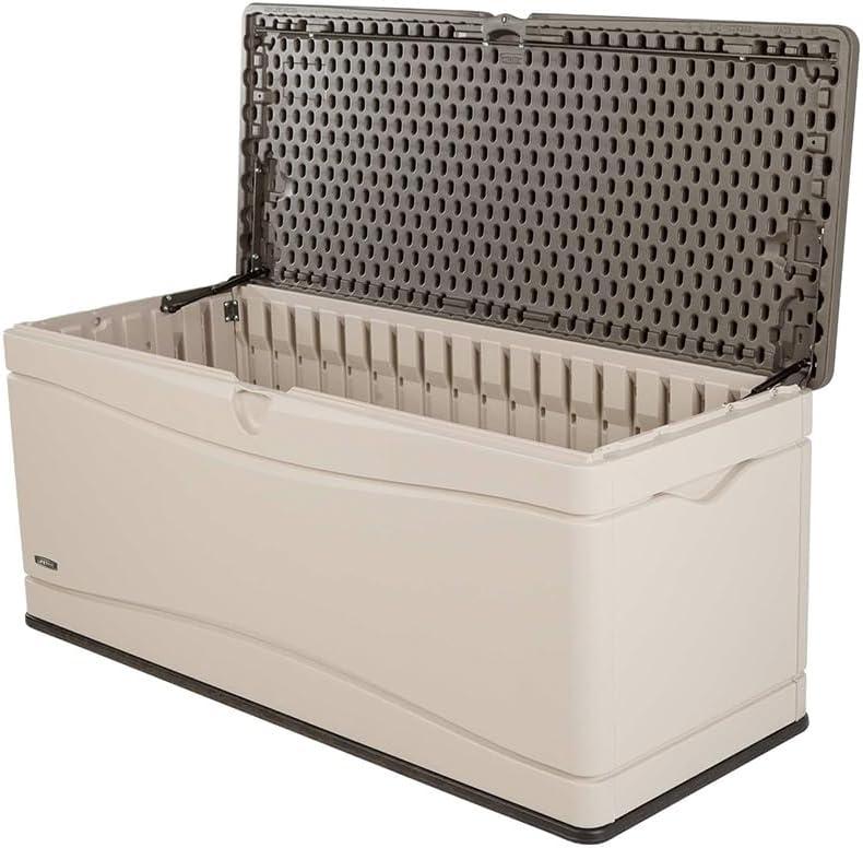 Lifetime Lifetime 60'' W 130 Gallons Water Resistant Polyethylene Plastic Lockable Deck Box
