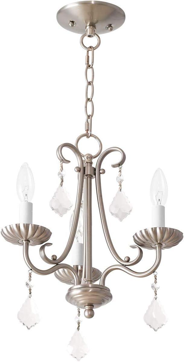 Livex Lighting Daphne 3 - Light Chandelier in  Brushed Nickel