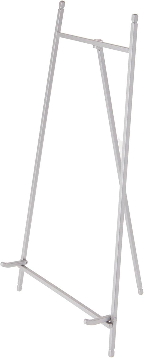 Satin Silver Metal Display Easel, 16" Height