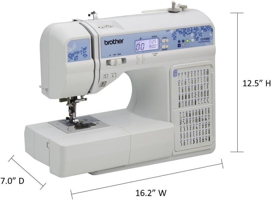 White Computerized Quilting Sewing Machine with Wide Table