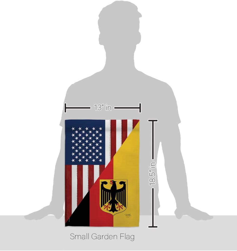 US German Friendship Double-Sided Patriotic Garden Flag