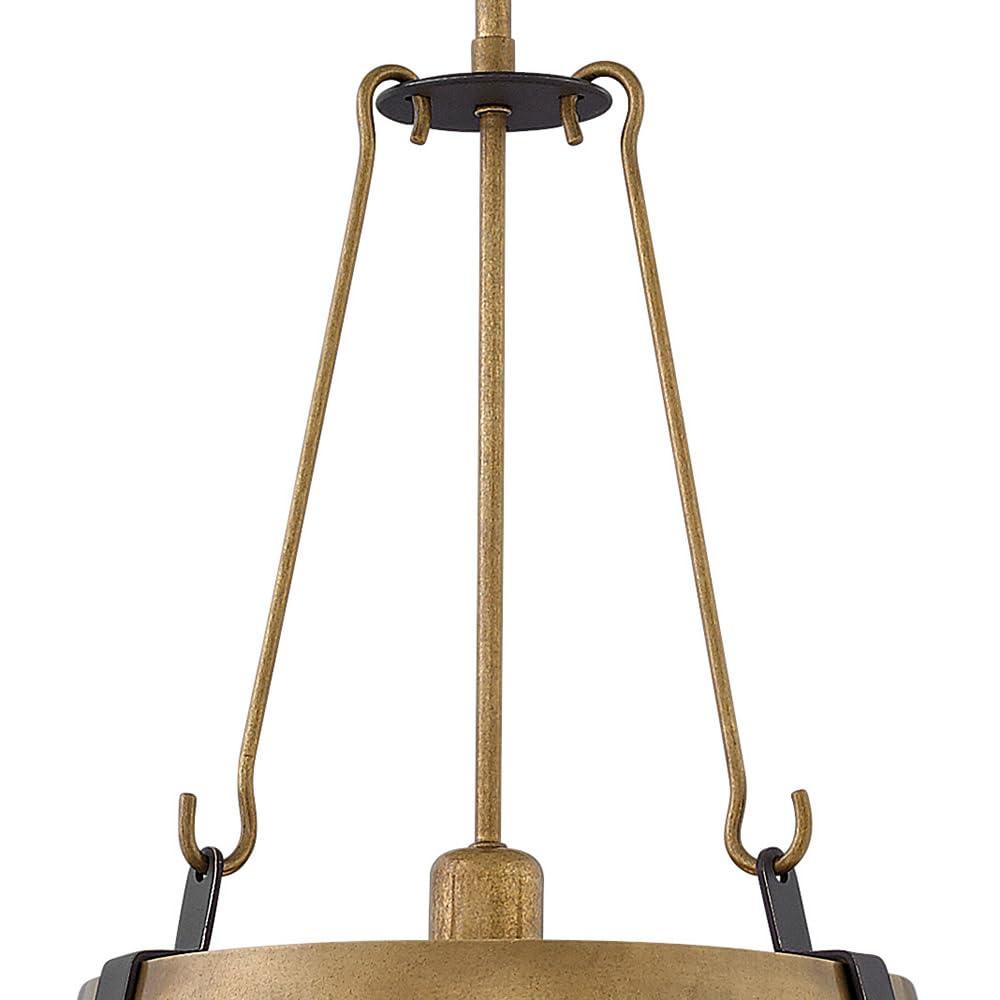 Cartwright Medium 1-Light Drum Pendant w/ Bold Rivets