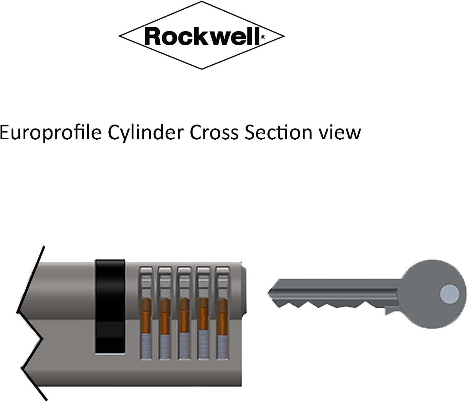 Brushed Nickel Euro Profile Cylinder Door Lock