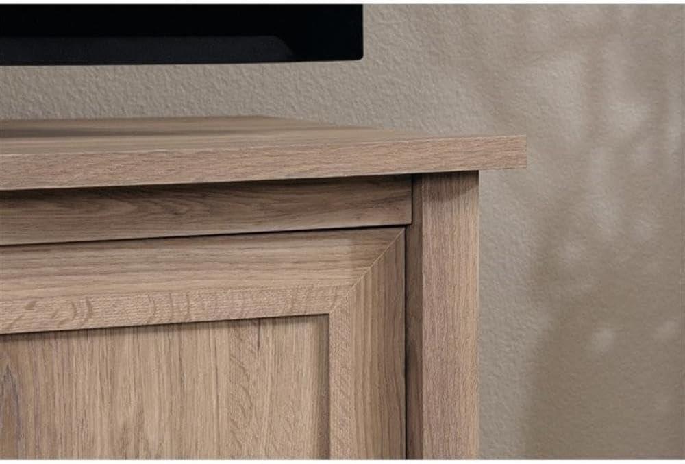 Sauder County Line Engineered Wood TV Stand in Salt Oak