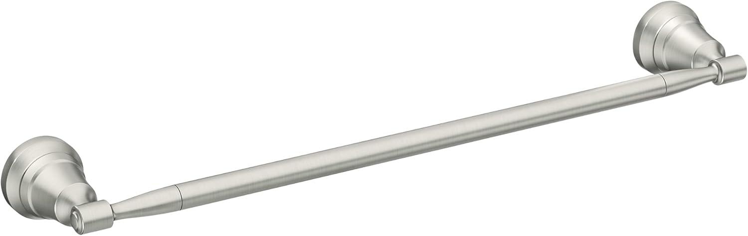 Brushed Nickel 18-inch Wall Mounted Single Towel Bar