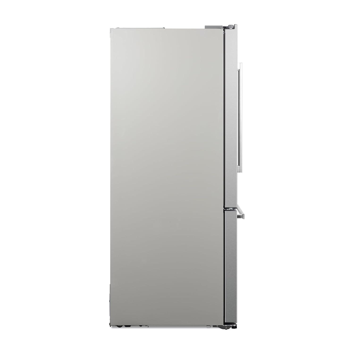 30 in. 17.5 cu. ft. Counter Depth 3-Door French Door Refrigerator with Freezer Drawer in Fingerprint Resistant Stainless Steel