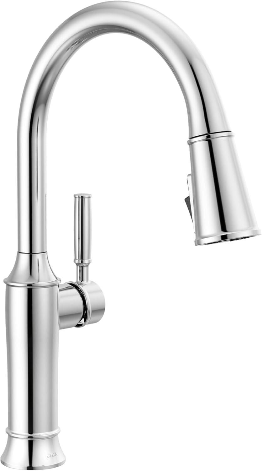 Renaldi Chrome Pull Down Kitchen Faucet with Spray